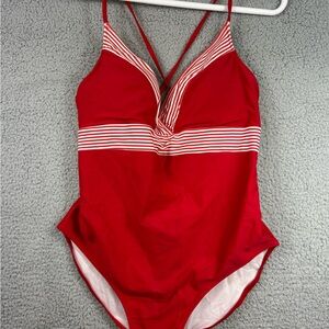 Vineyard Vines Red and White Striped Women's One Piece